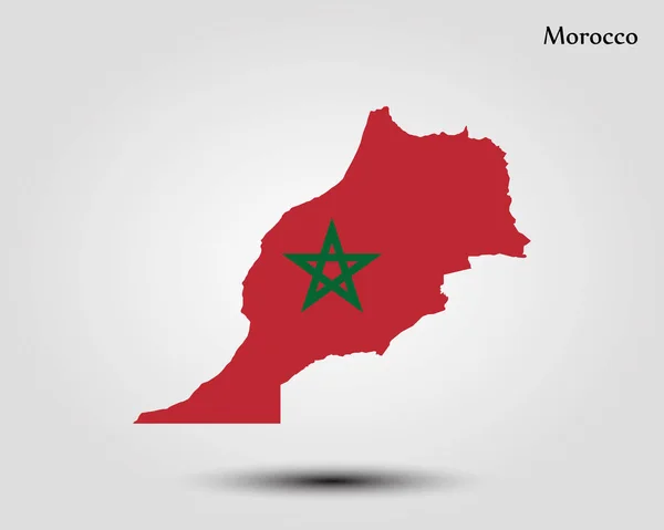 Χάρτης του Μαρόκου — Διανυσματικό Αρχείο
