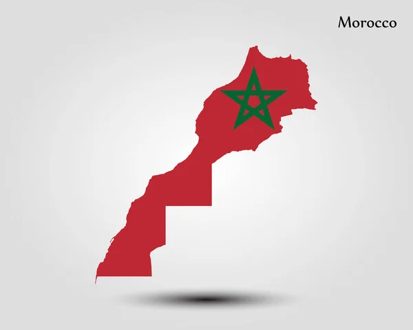 Χάρτης του Μαρόκου — Διανυσματικό Αρχείο