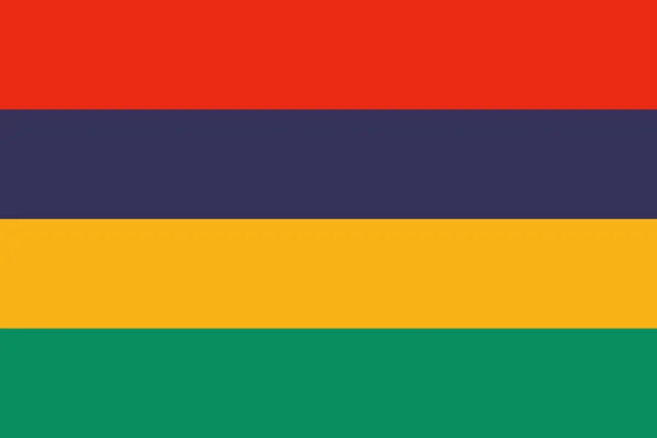 Flagge von mauritius — Stockvektor