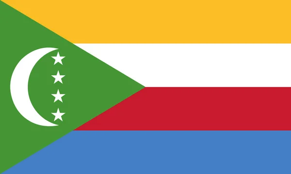 Komorská vlajka — Stockový vektor