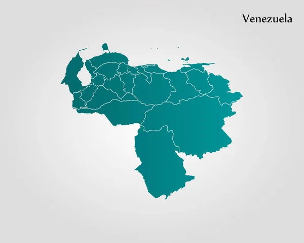 Map of Venezuela — Stock Vector