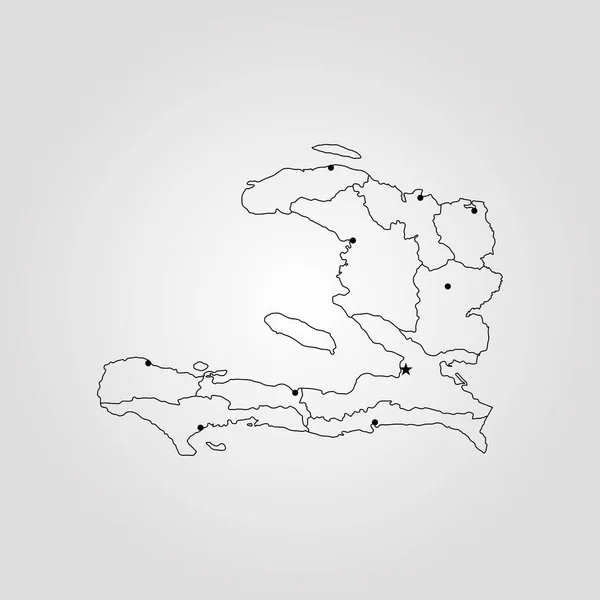 Haiti Haritası — Stok Vektör