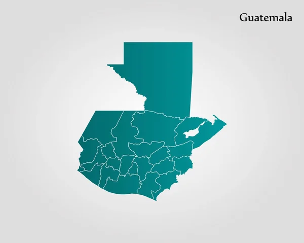 Map of Guatemala — Stock Vector