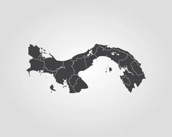Mapa online de Panamá — Archivo Imágenes Vectoriales