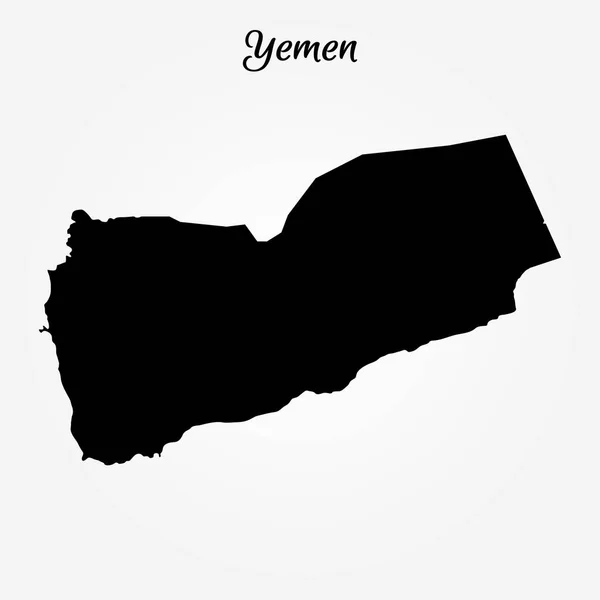 La carte de Yémen — Image vectorielle