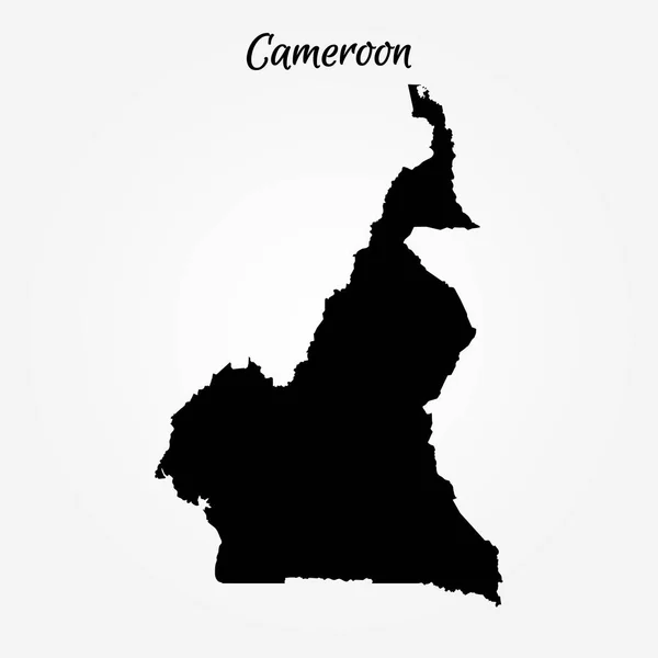 Mapa online de Camerún — Vector de stock