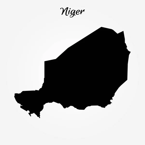 尼日尔的地图 — 图库矢量图片