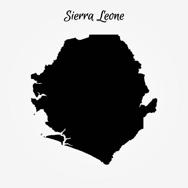Kaart van Sierra Leone — Stockvector