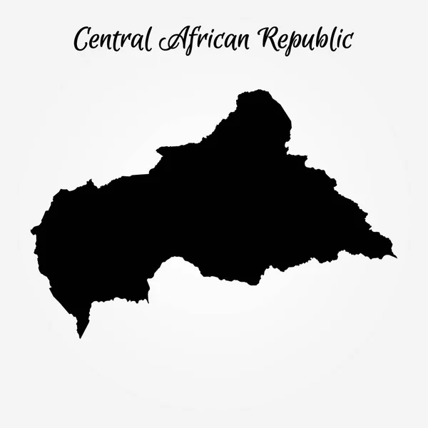 Карта Центральноафриканской Республики — стоковый вектор
