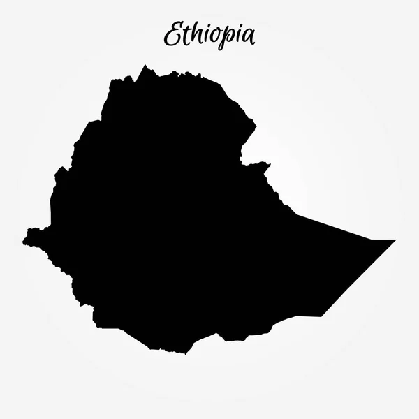 Mapa online de Etiopía — Vector de stock