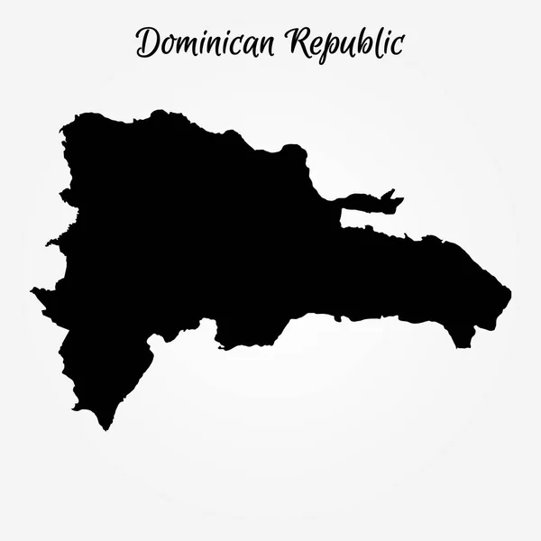 Dominik Cumhuriyeti Haritası — Stok Vektör