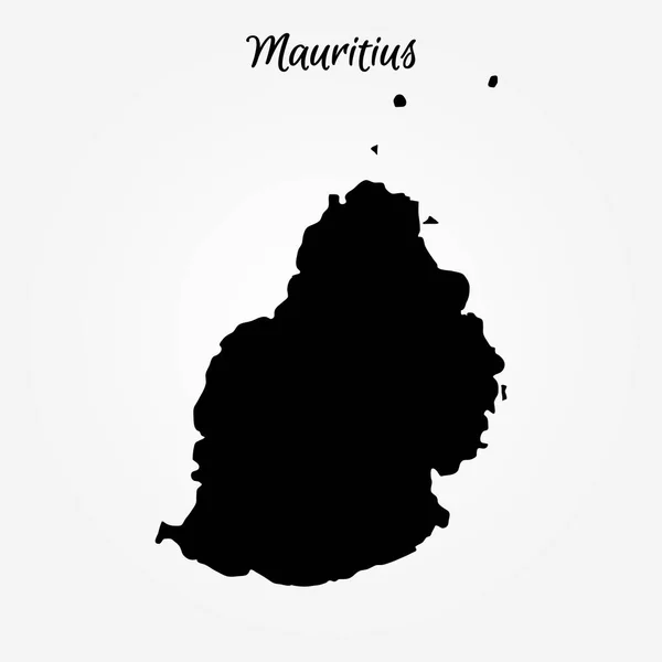 Kaart van mauritius — Stockvector