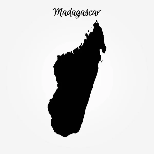 Kaart van Madagaskar — Stockvector