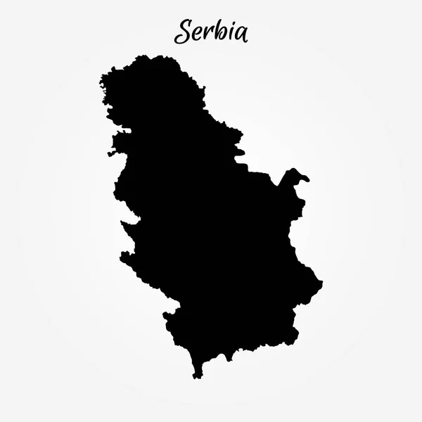 La mappa di Serbia — Vettoriale Stock