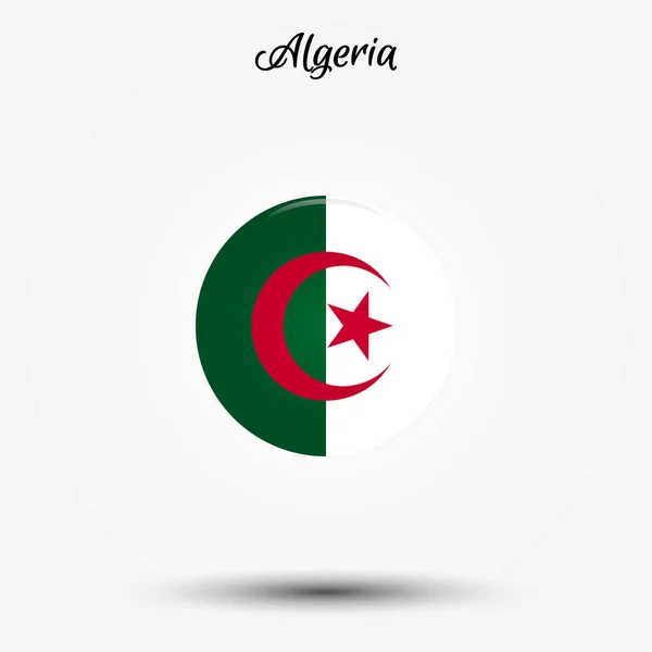 Σημαία της Αλγερίας εικονίδιο — Διανυσματικό Αρχείο