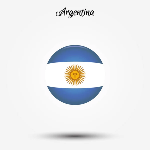 Bandeira do ícone argentina — Vetor de Stock