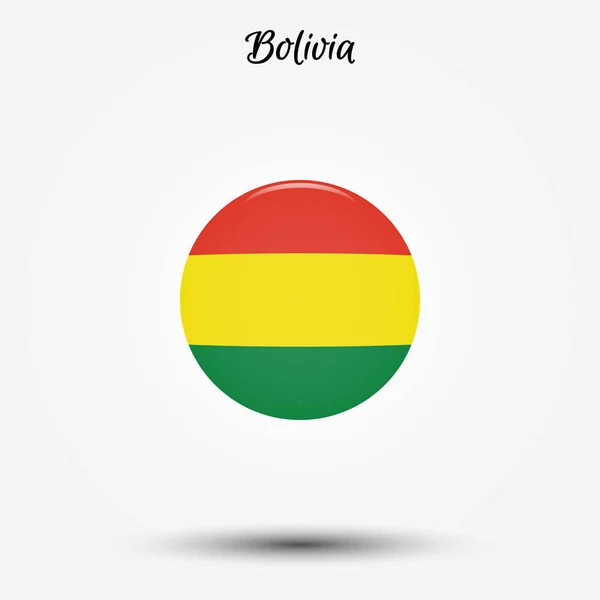 Bandera de Bolivia icono — Vector de stock