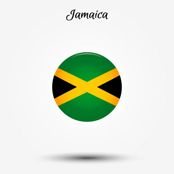Bandera de Jamaica icono — Vector de stock
