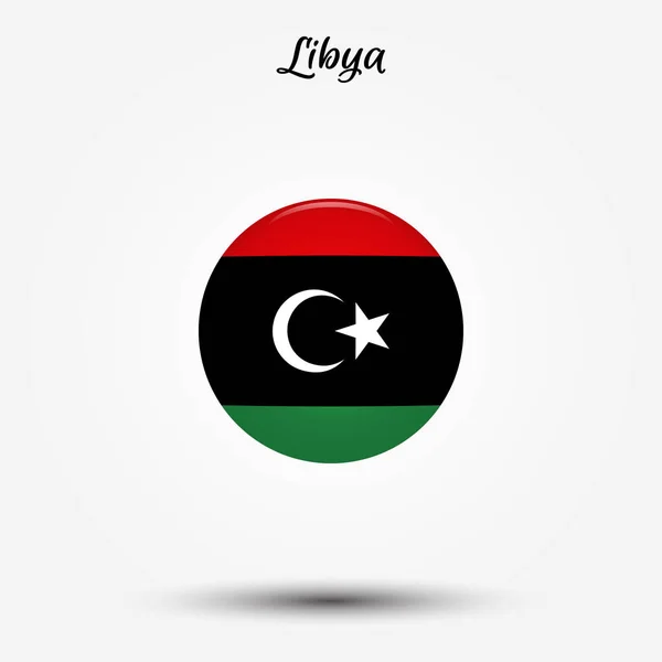 Bandera de Libia icono — Archivo Imágenes Vectoriales