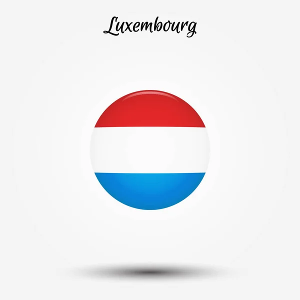 Vlag van Luxemburg pictogram — Stockvector