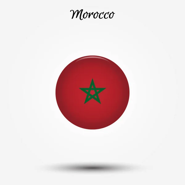 Σημαία του Μαρόκου εικονίδιο — Διανυσματικό Αρχείο