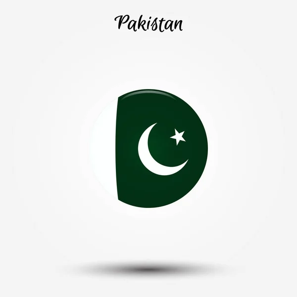 Bandera de Pakistán icono — Archivo Imágenes Vectoriales