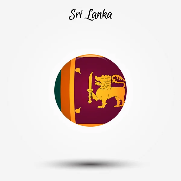 Vlag van Sri Lanka pictogram — Stockvector