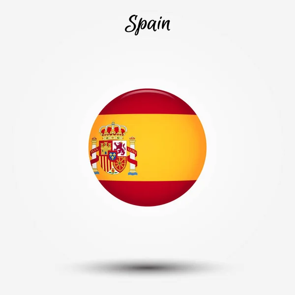 İspanya simgesi bayrağı — Stok Vektör