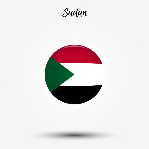 Flagge von sudan icon — Stockvektor
