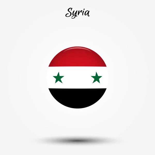 Drapeau de la Syrie icône — Image vectorielle
