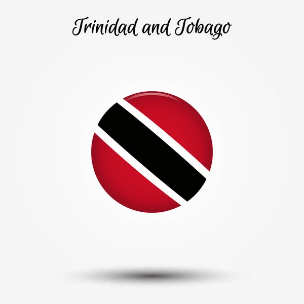 Bandeira do ícone de Trinidad e Tobago — Vetor de Stock