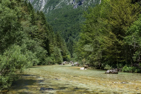 Beautiful Slovenian mountain river — Stock Photo, Image