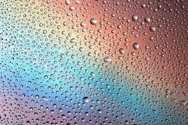 Regenbogen Hintergrund Mit Tropfen — Stockfoto