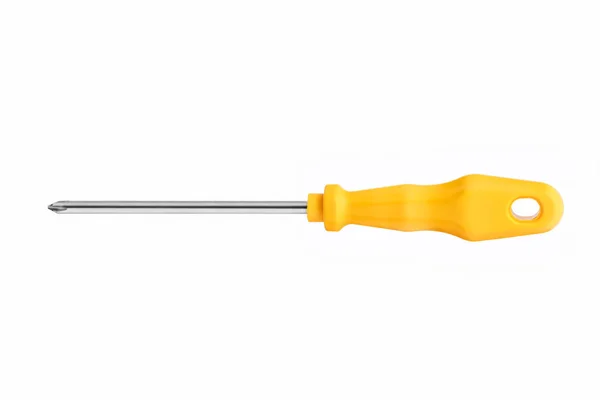 Cross yellow screwdriver — Stock Photo, Image