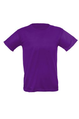 Mockup bir adamın t-shirt üzerinde beyaz bir arka plan şablonu