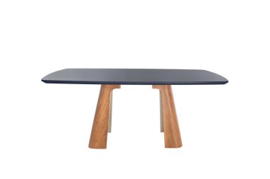 Beyaz arka plan üzerinde renkli ahşap modern tablo.