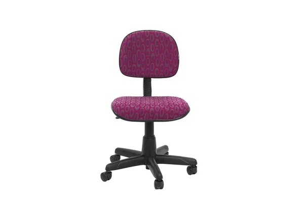 Красный офис стул. Объект, изолированный от фона — стоковое фото