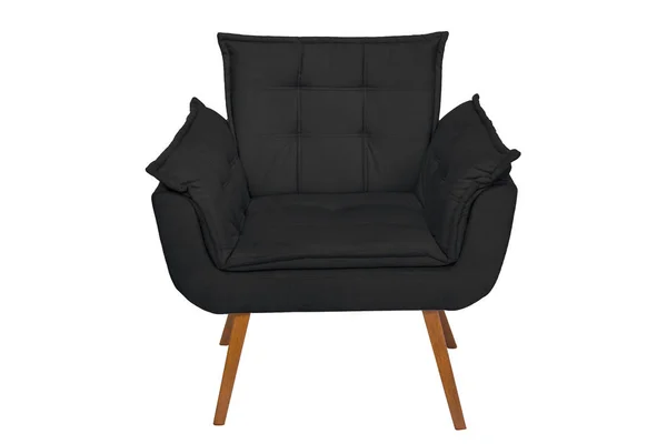 Fotel nowoczesny projektant tkanin i drewna — Zdjęcie stockowe