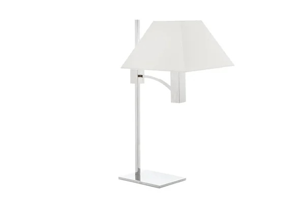 Modern table lamp with small white lampshade — Φωτογραφία Αρχείου