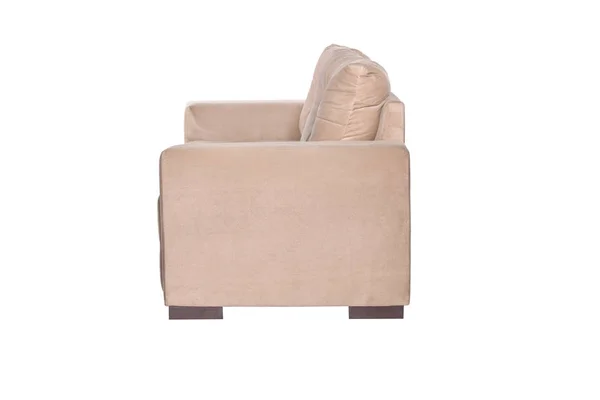 Sofa warna krem modern terisolasi — Stok Foto