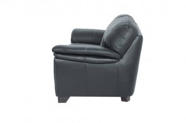 Siyah deri iki koltuk rahat