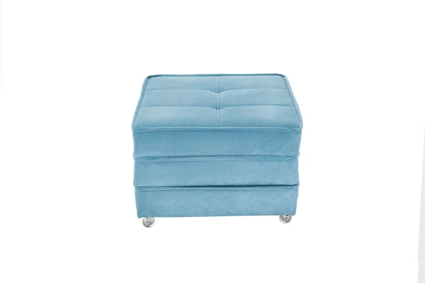 Синій колір пуф ліжко — стокове фото