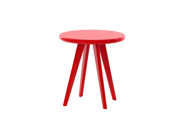 Röda runda bordet — Stockfoto
