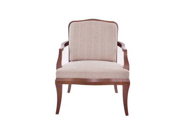 Tela y sillón de madera diseñador moderno — Foto de Stock