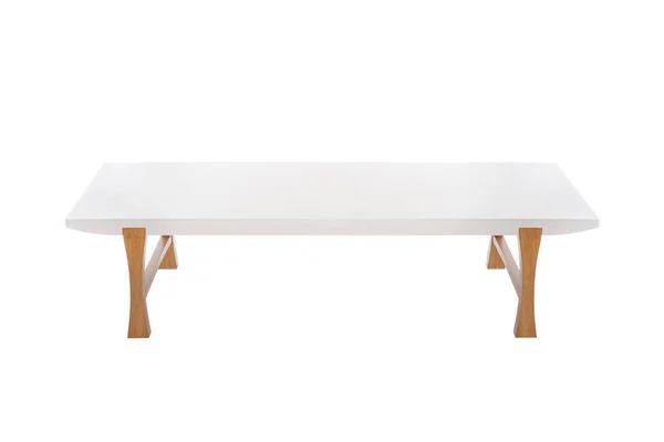 Little table white and wood — Stock Photo, Image