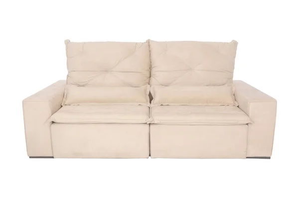 Sofa warna krem modern terisolasi — Stok Foto