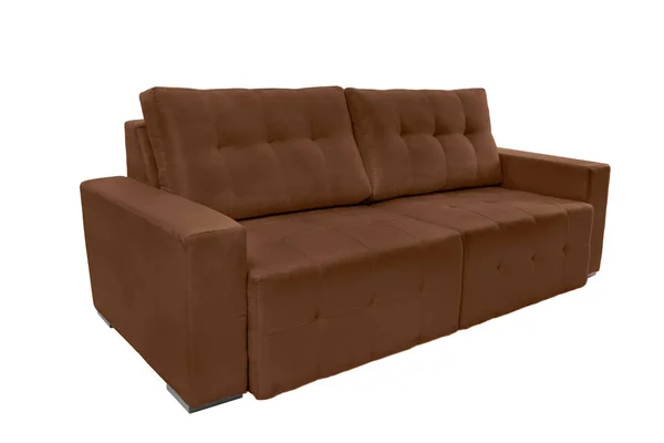 Schöne drei Sitze gemütliches Sofa — Stockfoto