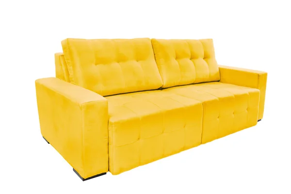 Belos três assentos sofá acolhedor — Fotografia de Stock