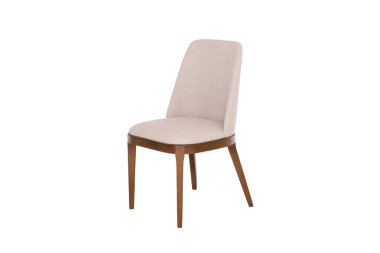 Ahşap sandalye. Nesnenin arka planını izole