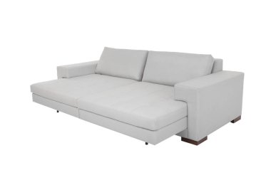 Modern kanepe gri kumaş izole
